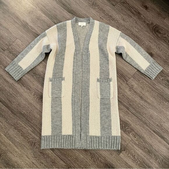 The great striped duster sweater - Picture 1 of 7